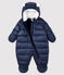 Baby-Fliegerorverall für Mädchen/Jungen blau SMOKING/weiss MARSHMALLOW