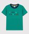 Kurzärmeliges T-Shirt aus Baumwolle für Jungen grün GAZON