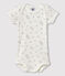 Baby-Body, mit verspieltem Vögelchen-Motiv, für Mädchen weiss MARSHMALLOW/weiss MULTICO