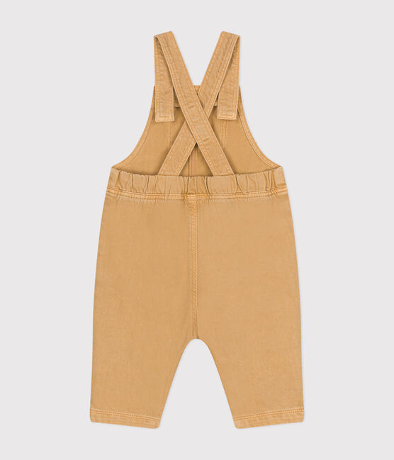 Lange Baby Latzhose aus farbigem Denim beige TOURONE