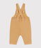 Lange Baby Latzhose aus farbigem Denim beige TOURONE