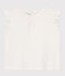 Ärmellose Baby-Bluse aus Baumwolle weiss MARSHMALLOW