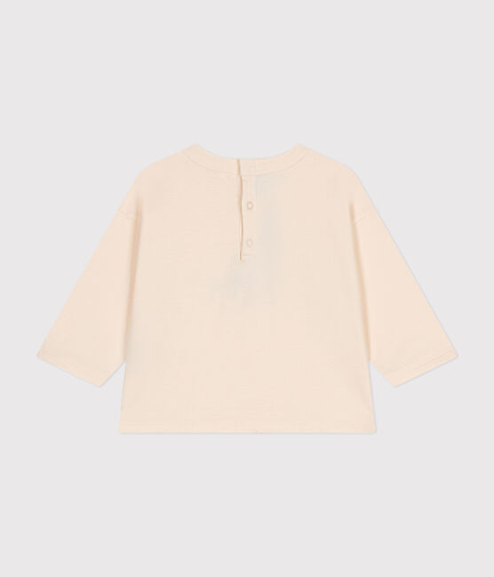 Langärmeliges Baby T-Shirt aus feinem Jersey naturfarben AVALANCHE