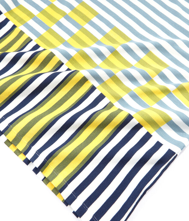 Grafisches kurzarm-t-shirt unisex weiss/vielfarbig