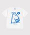 Kurz&auml;rmeliges Kinder T-Shirt aus Baumwolle weiss