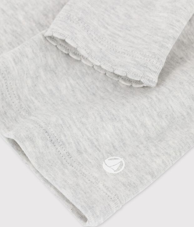 Unterziehpullover aus Baumwolle f&uuml;r M&auml;dchen / Jungen grau