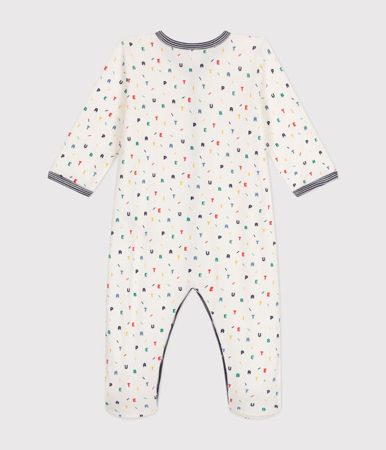 Strampler aus Nicki weiss MARSHMALLOW/weiss MULTICO