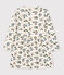 Geblümtes Kinderkleid aus Doppeljersey für Mädchen weiss AVALANCHE/ MULTICO