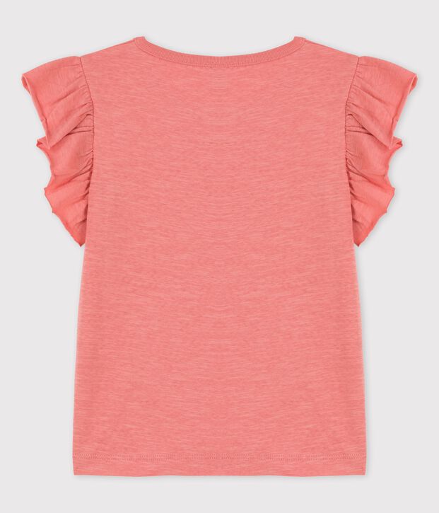 Kurz&auml;rmeliges T-Shirt aus Baumwolle f&uuml;r M&auml;dchen rosa