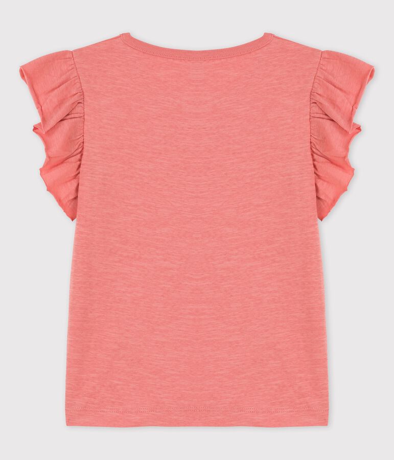 Kurz&auml;rmeliges T-Shirt aus Baumwolle f&uuml;r M&auml;dchen rosa