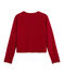Strick-Cardigan für Mädchen rot TERKUIT