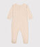 Baby-Pyjama mit Blumenmuster aus Baumwolle weiss AVALANCHE/ MULTICO