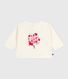 Langärmeliges Baby-T-Shirt aus Baumwolle mit Katzenmotiv