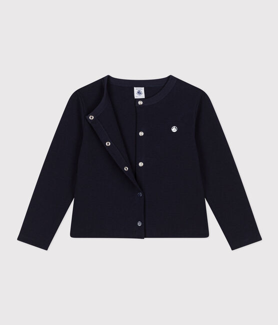 Kinder-Cardigan aus Baumwolle blau SMOKING
