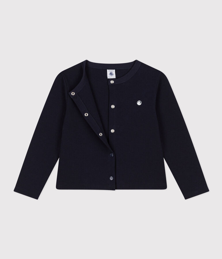 Kinder-Cardigan aus Baumwolle blau