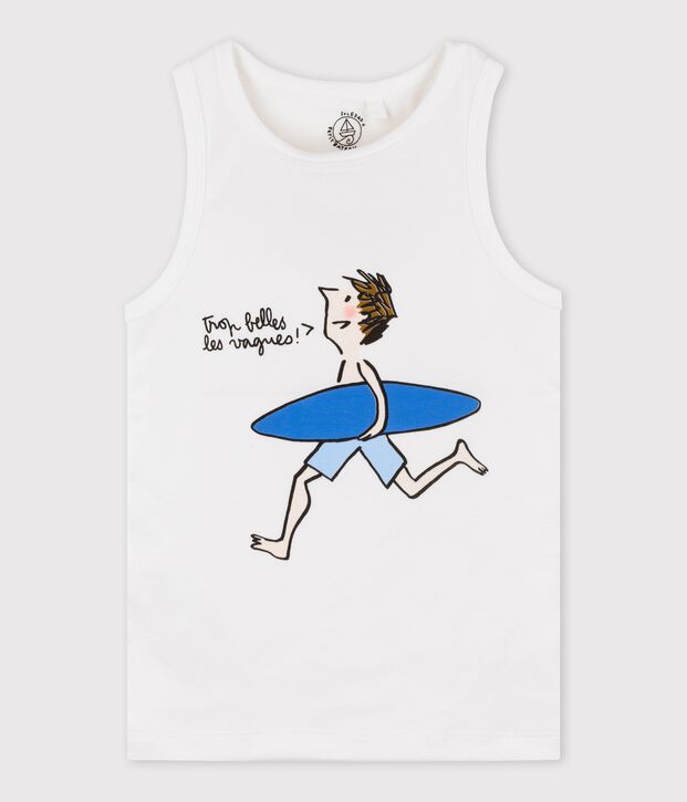 Kinder-Tanktop Soledad Bravi aus Biobaumwolle f&uuml;r Jungen weiss