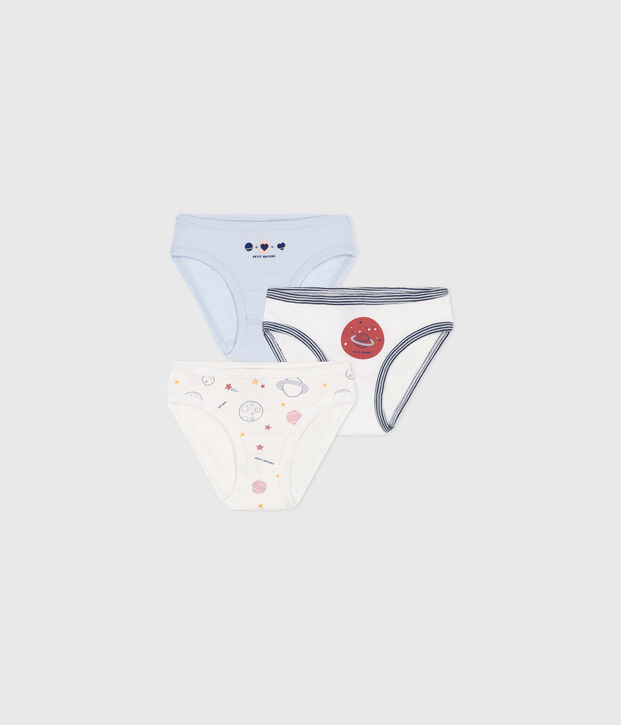 Lot de 3 culottes en coton vielfarbig