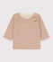Gestreiftes Baby-T-Shirt aus Baumwoll-Doppeljersey weiss AVALANCHE/ CINA:AVALANCHE