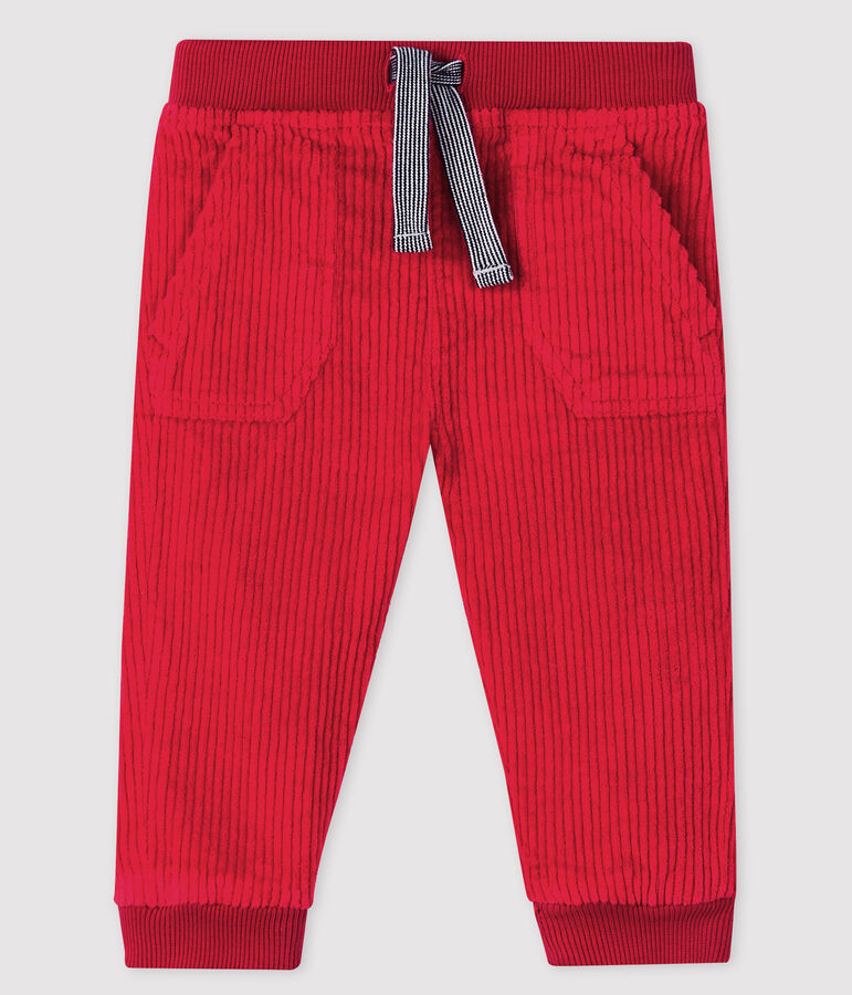 Baby-Hose aus Samt f&uuml;r Jungen rot