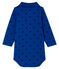 Langärmliger Baby-Body mit Polokragen für Jungen blau LIMOGES/blau SMOKING