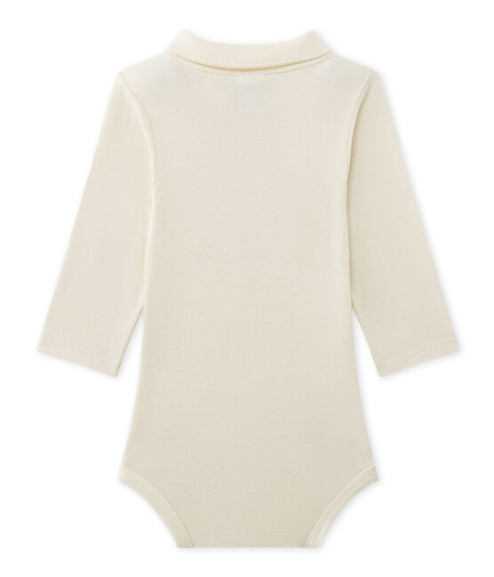 Baby-Jungen-Body mit Kragen beige COQUILLE