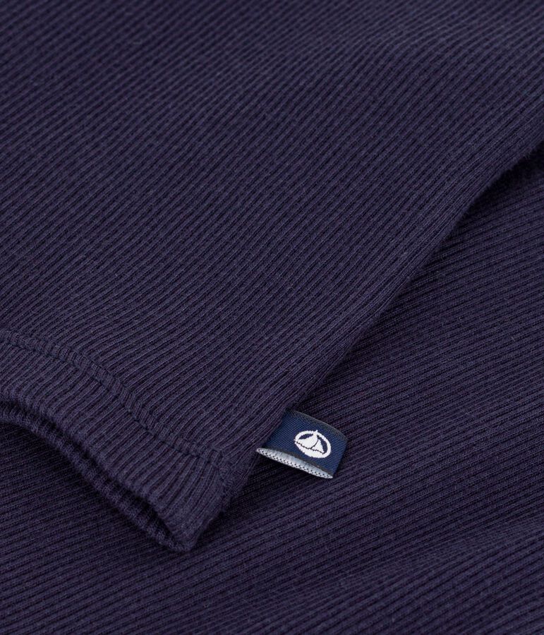 Damen-Tanktop aus einfarbiger Baumwolle blau