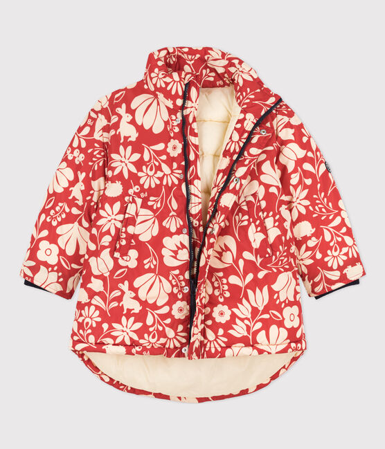 Halblange bedruckte Kinder-Winterjacke für Mädchen CASIMIR/ AVALANCHE