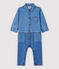 Langer Baby-Overall aus hellem Denim für Jungen. blau DENIM CLAIR