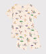 Kurzer Kinderpyjama aus Baumwolle mit verschiedenen Sportmotiven