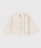 Baby-Cardigan aus dickem, einfarbigem Jersey beige MONTELIMAR CHINE
