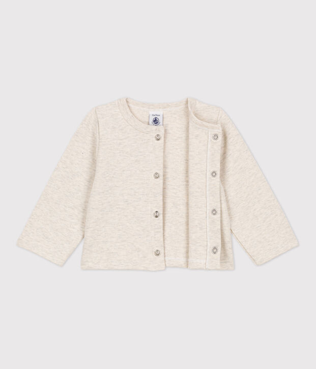 Baby-Cardigan aus dickem, einfarbigem Jersey MONTELIMAR CHINE