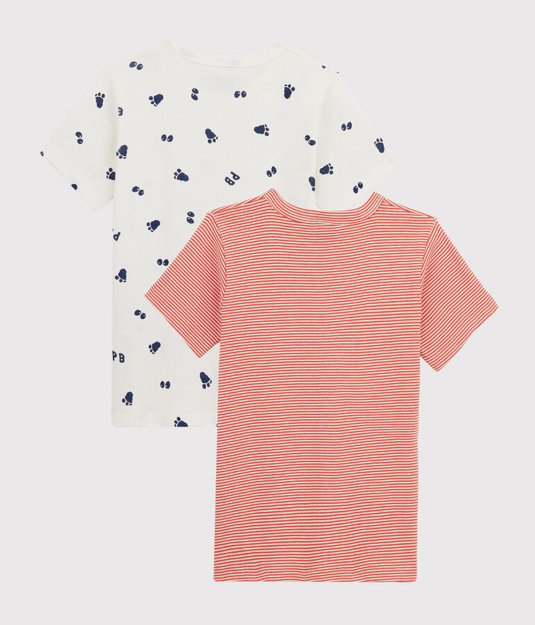 2er-Set kurz&auml;rmlige T-Shirts mit Yetitatzen-Print f&uuml;r kleine Jungen variante 1