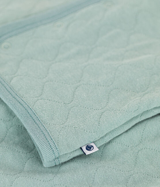 Baby-Set aus gestepptem Doppeljersey grün PAUL