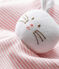 Katoenen knuffelkonijn voor baby's rosa CHARME/weiss MARSHMALLOW