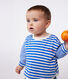 Langärmeliges Baby-T-Shirt aus Baumwolle mit Streifen