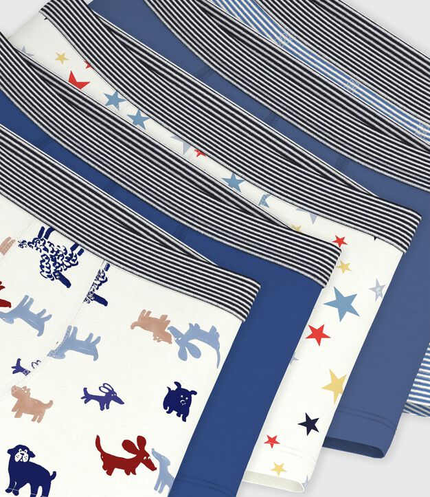 Set Kinder-Boxershorts aus bedruckter Baumwolle vielfarbig