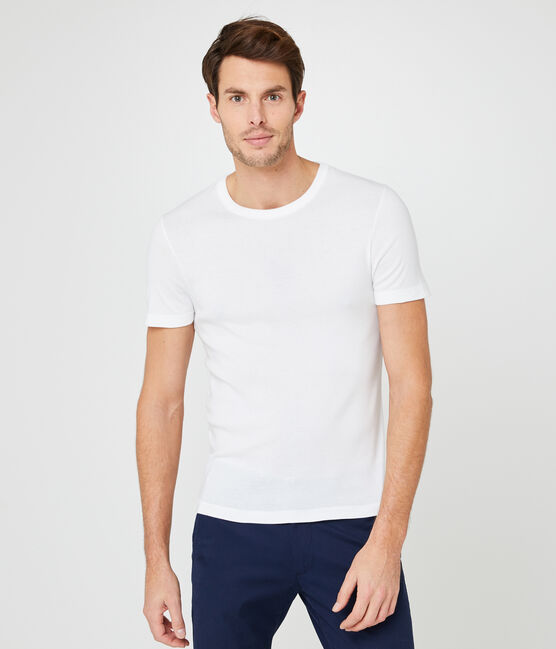 Kurzärmeliges t-shirt rundhalsausschnitt herren weiss ECUME