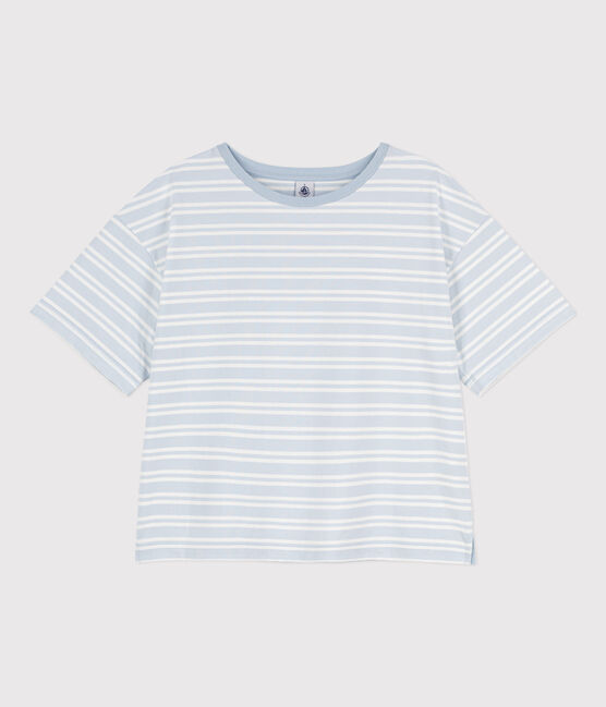 Damen-T-Shirt LE BOXY aus Baumwolle GOMME/ MARSHMALLOW