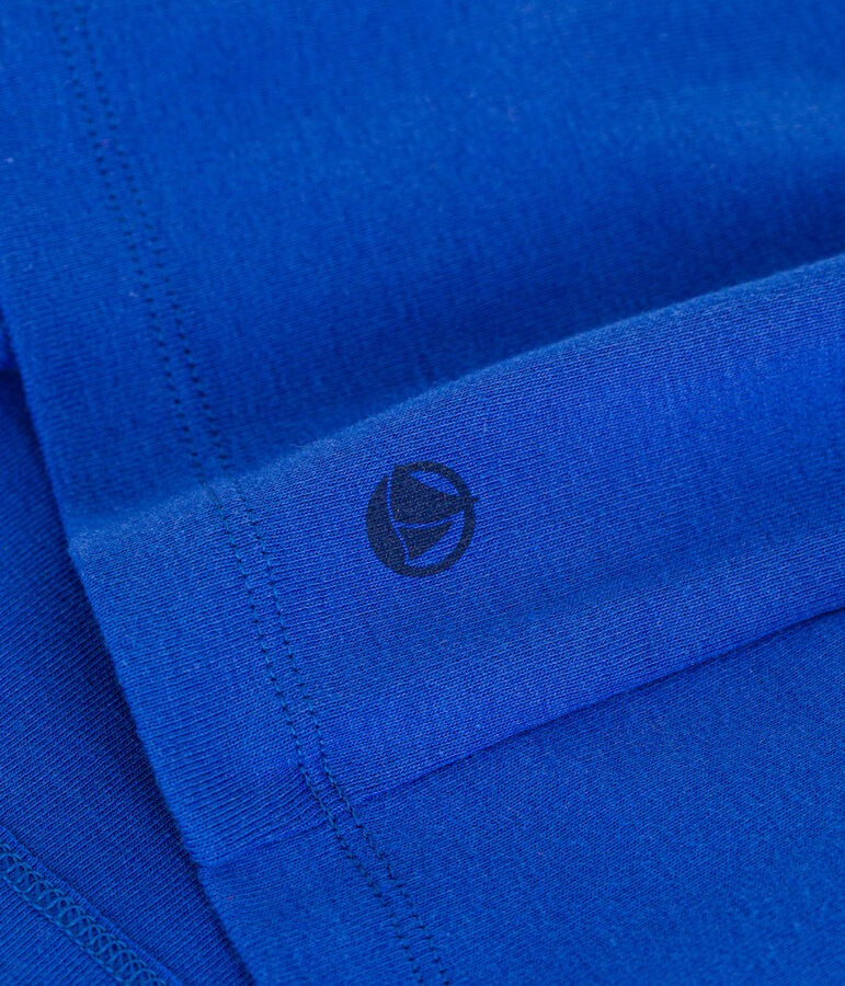 Kurz&auml;rmeliges Kinder-Kleid aus Baumwolle f&uuml;r M&auml;dchen blau CALVIN