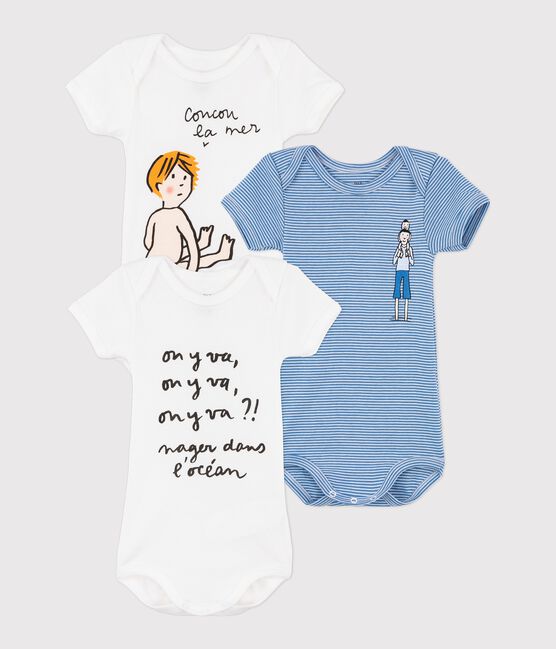 3er-Set kurzärmelige Baby-Bodys variante 1