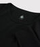 Damen-T-Shirt aus Wolle und Baumwolle schwarz NOIR