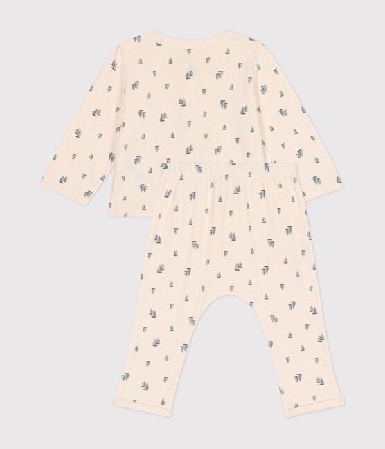 2-teiliges Baby-Set aus Doppeljersey weiss AVALANCHE/ MULTICO