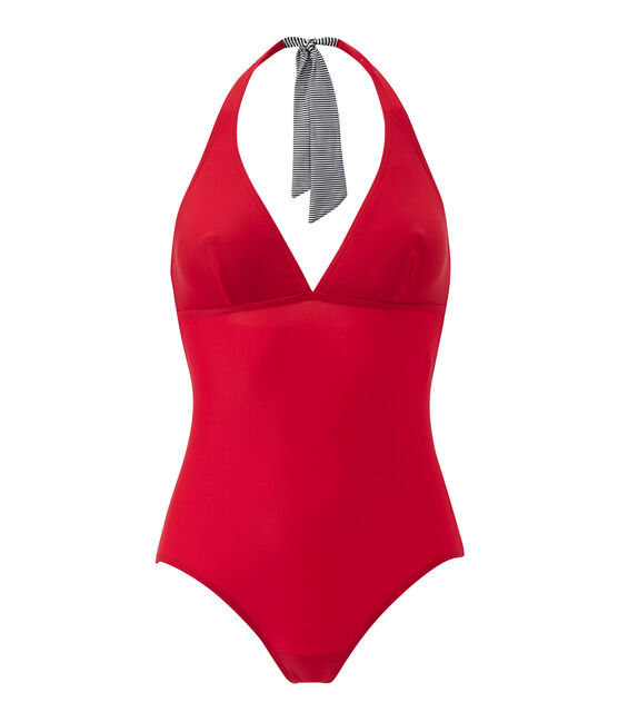 Damen-Badeanzug rot TERKUIT