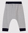 Baby-Hose aus Molton. weiss/blau