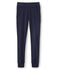 Lange Damen-Unterhose aus extrafeinem Rippstrick blau SMOKING