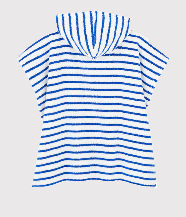 Strand-Poncho mit Kapuze Baby M&auml;dchen / Baby Jungen blau
