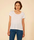 T-Shirt Le Droit aus Leinen mit Rundhalsausschnitt, Damen