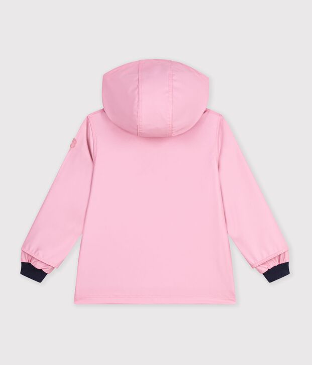 Ikonische Kinder-Regenjacke einfarbig rosa