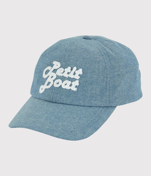 Besticktes Jungen-Cap blau