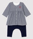 Baby-Kleid mit Leggings aus Bio-Baumwolle für Mädchen